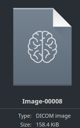 A thumbnail for a computer file depicting a brain.
