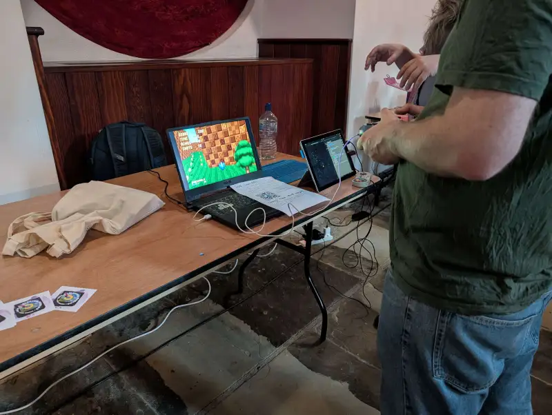 Someone “enjoying” Snolf.